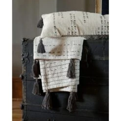 Oversized 14x36" Hand Woven Decorative Cotton Lumbar Throw Pillow With Hand Tied Tassels - Foreside Home & Garden 7 Oversized 14x36" Hand Woven Decorative Cotton Lumbar Throw Pillow With Hand Tied Tassels - Foreside Home & Garden -Bedding Discounts GUEST 32b330c0 e9bb 4c51 9ba1 c9aa3076d427