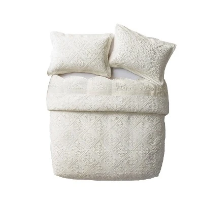VCNY 3pc Westland Quilted Plush Bedspread Set 2 VCNY 3pc Westland Quilted Plush Bedspread Set - Image 2