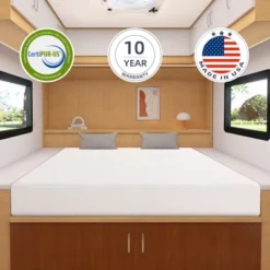 Dyonery RV Mattress 8/10 Inch Memory Foam Mattress With Tencel Cover, Premier Cooling Green Tea/Gel Medium Firm Bed Mattress In Box,White -Bedding Discounts GUEST 334c7328 62f8 4198 a2d6 f1f54d62ab32