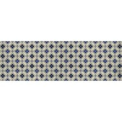 FlorArt Palisades Low Profile Easy Clean Kitchen Mat Blue/Cream - Bungalow Flooring -Bedding Discounts GUEST 336d5e43 a1a5 4247 91f4 9a8471487de7