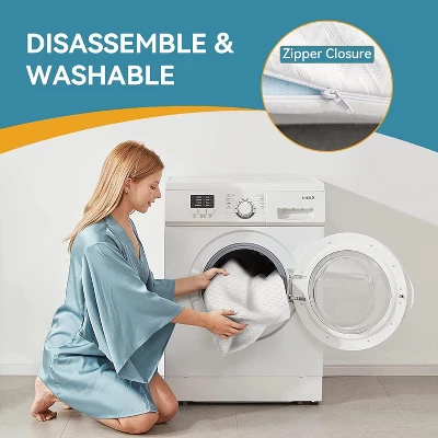 Dyonery Memory Foam Mattress Topper Queen 2 Inch, Breathable Bed Topper With Removable Cover, High-Density Mattress Pad For Pain Relief, No Smell 1 Dyonery Memory Foam Mattress Topper Queen 2 Inch, Breathable Bed Topper With Removable Cover, High-Density Mattress Pad For Pain Relief, No Smell