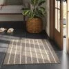 2'x3' Washable Striped Accent Rug Heathered Gray/Brown Almond - Threshold™