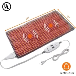 Weighted Heating Pad, Electric Massaging Heating Pad For Back Neck Shoulder With Massaging Vibration -Bedding Discounts GUEST 3422142e 703b 4077 9382 df66fb50075a