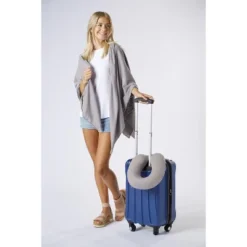 Bucky Memory Foam Neck Pillow - Taupe Stripe -Bedding Discounts GUEST 3453ac85 69d3 4bb2 9129 4a9fff8a20a7