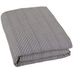 The Lakeside Collection Ticking Stripe Skirted Bedspread Ensemble - Full Bedspread