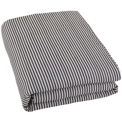The Lakeside Collection Ticking Stripe Skirted Bedspread Ensemble - Full Bedspread 1 The Lakeside Collection Ticking Stripe Skirted Bedspread Ensemble - Full Bedspread