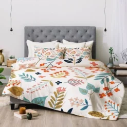 83 Oranges Botanical Harmony 100% Cotton Comforter Set - Deny Designs -Bedding Discounts GUEST 373fa191 fbd2 425d 940e 8e6d6bf2579a