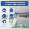 Dyonery 8/10 Inch Extra Firm Memory Foam Mattress , Premier Cooling Green Tea/Gel Bed-Mattress In Box, Deep Sleep Firm Mattresses