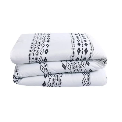 White Azteca Printed Comforter Set (King) - VCNY 5 White Azteca Printed Comforter Set (King) - VCNY - Image 5