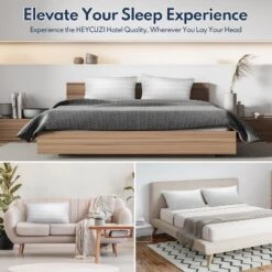 Zibroges Bed Pillows Queen Size Set Of 2 Down Alternative Microfiber Cooling Pillows For Bed -Bedding Discounts GUEST 38d47324 68b3 4dbe afff 1b94b493826f