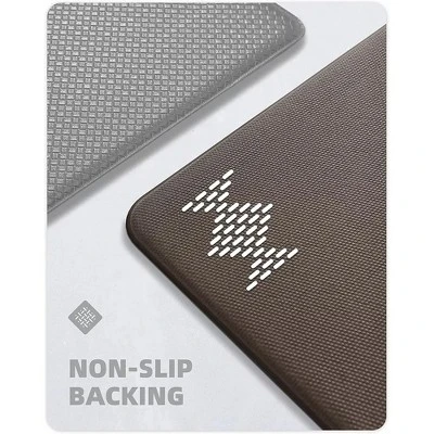 J&V TEXTILES 20" X 55" Oversized Cushioned Anti-Fatigue Kitchen Runner Mat (Blue Geo) 5 J&V TEXTILES 20" X 55" Oversized Cushioned Anti-Fatigue Kitchen Runner Mat (Blue Geo) - Image 5