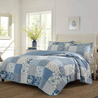 Laura Ashley Paisley Patchwork Quilt Set 1 Laura Ashley Paisley Patchwork Quilt Set
