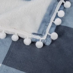 PiccoCasa Flannel Pom-Pom Tartan Checkered Fleece Throw Blanket 1Pc 9 PiccoCasa Flannel Pom-Pom Tartan Checkered Fleece Throw Blanket 1Pc -Bedding Discounts GUEST 3c2ce717 d95a 4378 a58e 4e4b4f84dad0