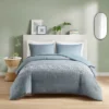 Intelligent Design Laurel Embroidered Comforter Set Blue