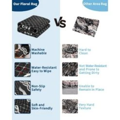 Washable Scalloped Area Rugs Modern Bordered Floor Mat -Bedding Discounts GUEST 3c92aa38 f152 40be 91be 3799ecc3d4cf