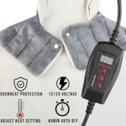 Zone Tech Car Electric Heating Blanket -12V Weighted Electric Heated Pad For Neck, Shoulder And Back Pain Relief, 45min Auto Shut Off, Christmas Gifts -Bedding Discounts GUEST 40e73df6 7da8 4245 a72a 1a5165c2536b