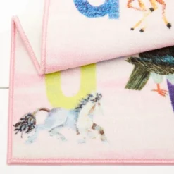 Eric Carle Alphabet Area Kids' Rug (4'11"x6'6") Pink - Home Dynamix -Bedding Discounts GUEST 40ed1765 082b 4b02 b2f8 ef6d65725324