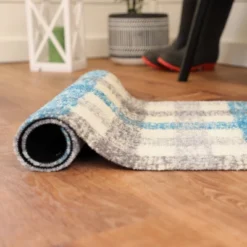 2'x3' ColorStar Sketch Plaid Door Mat Khaki - Bungalow Flooring -Bedding Discounts GUEST 42b0a41d 7831 4196 9a8e 2ee6c65125d6