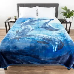Hastings Home 92"x80" Weighted Blanket With Ocean Dolphins Pattern- Plush Thick 8 Pound Faux Mink Soft Fuzzy Blanket For Couch, Sofa And Bed 12 Hastings Home 92"x80" Weighted Blanket With Ocean Dolphins Pattern- Plush Thick 8 Pound Faux Mink Soft Fuzzy Blanket For Couch, Sofa And Bed -Bedding Discounts GUEST 449660a2 6479 43e4 9ee5 2b4a26284ccd