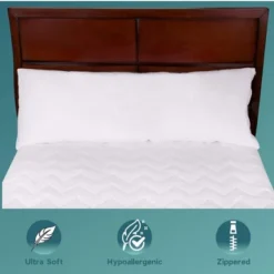 Micropuff Microfiber Pillow Protector With Zipper – (2 Pack) -Bedding Discounts GUEST 45775611 a800 4013 9ac5 f9cf93fddcd3