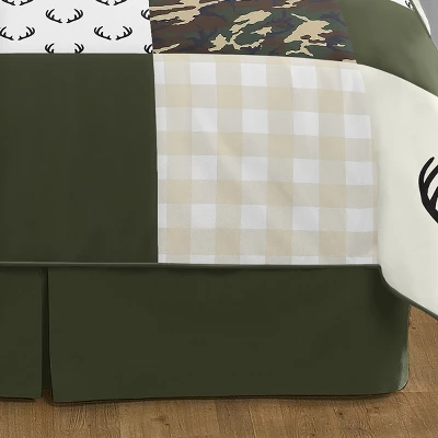 Sweet Jojo Designs Dust Ruffle Queen Bed Skirt Woodland Camo Solid Dark Green 1 Sweet Jojo Designs Dust Ruffle Queen Bed Skirt Woodland Camo Solid Dark Green