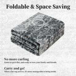 Traditional Distressed Area Rugs For Living Room Bedroom Non Slip Washable Medallion Pattern Printed Thin Carpet Rugs -Bedding Discounts GUEST 469a8a3f 9900 4f33 82c8 99bc636d320c