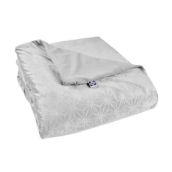 48"x72" Clean Comfort 20lbs Weighted Blanket With Removable Cover Gray - Sealy -Bedding Discounts GUEST 4748f563 036b 4ab3 8bfa 460cfa3a35be