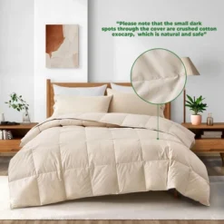 Peace Nest All Season 100% Organic Cotton Down Duvet Insert Medium Warmth Comforter -Bedding Discounts GUEST 47945382 b8a0 43ce 9f98 c76a7a38dcb3