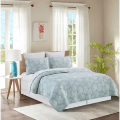C&F Home Seafoam Coral Jaquard Coverlet Set -Bedding Discounts GUEST 47a261dc 643b 476f 9d5d e5af9cc6e4de