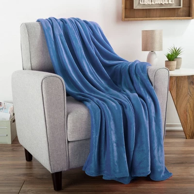 60"x70" Oversized Flannel Fleece Throw Blanket - Yorkshire Home 1 60"x70" Oversized Flannel Fleece Throw Blanket - Yorkshire Home
