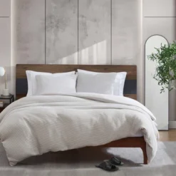 Kenneth Cole New York Textured Comforter Sets (Solid Waffle-Grey)-King -Bedding Discounts GUEST 487b596a 2908 41ee b2ac 5fbb8ce586bf