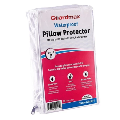 Guardmax Waterproof Queen Pillow Protector With Zipper – (2 Pack) 6 Guardmax Waterproof Queen Pillow Protector With Zipper – (2 Pack) - Image 6