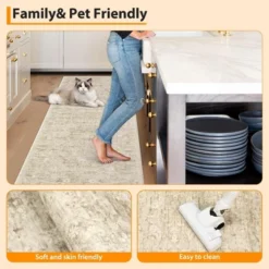 10x13 Washable Rug Large Area Rug For Living Room Soft Non-Slip Backing Stain Resistant & Low Pile Vintage Floral Floor Carpet -Bedding Discounts GUEST 4be6e6ce c3d4 4a88 a194 e113594cdae4