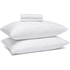 Circles Home 100% Cotton Breathable Pillow Protector With Zipper - (6 Pack) 9 Circles Home 100% Cotton Breathable Pillow Protector With Zipper - (6 Pack) -Bedding Discounts GUEST 4e928ee0 b6d2 42f1 846e 2e94e749fcfb 1