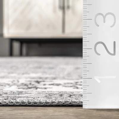 NuLOOM Ren Vintage Floral Machine Washable Area Rug 2 NuLOOM Ren Vintage Floral Machine Washable Area Rug - Image 2