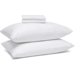 The Grand Zippered Poly/Cotton Pillow Protector Set Of 8 White