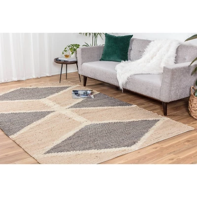 4'x6' Mountains Of The Moon Jute Area Rug Natural/Gray/Ivory - Anji Mountain 6 4'x6' Mountains Of The Moon Jute Area Rug Natural/Gray/Ivory - Anji Mountain - Image 6