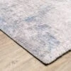 Marcel Distressed Abstract Area Rug Gray/Blue - Captiv8e Designs