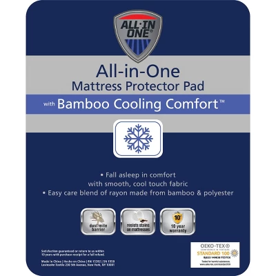 Cooling Rayon From Bamboo Fitted Mattress Pad - All In One 10 Cooling Rayon From Bamboo Fitted Mattress Pad - All In One - Image 10