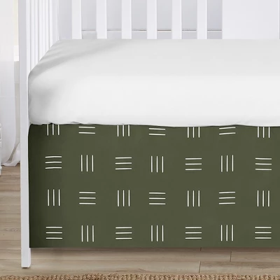 Sweet Jojo Designs Boy Or Girl Gender Neutral Unisex Baby Crib Bed Skirt Jungle Animals Green And White 2 Sweet Jojo Designs Boy Or Girl Gender Neutral Unisex Baby Crib Bed Skirt Jungle Animals Green And White - Image 2