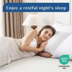 Itopfox Queen Size Pillows Set Of 2, Medium Supportive Bed Pillows With Super Soft Down Alternative Fill, Luxury Fluffy Hotel Quality For Side, Back -Bedding Discounts GUEST 53ed9204 d932 41e9 9d1b 0e63de73a2c6