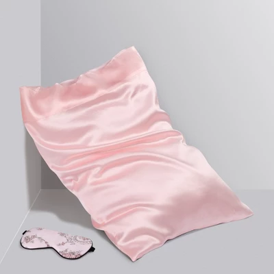 1 Pc Standard Silk For Hair And Skin Pillowcase Rose - PiccoCasa 2 1 Pc Standard Silk For Hair And Skin Pillowcase Rose - PiccoCasa - Image 2