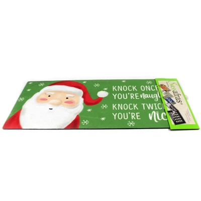 Home & Garden 10.0" Naughty Or Nice Switch Mat Sassafras Evergreen Enterprises Inc - Door Mat 1 Home & Garden 10.0" Naughty Or Nice Switch Mat Sassafras Evergreen Enterprises Inc - Door Mat