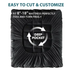 Inhand Queen Mattress Topper- Extra Thick Cooling Mattress Pad- White Mattress Protector Pillow Top With 8-21 Inch Deep Pocket Down Alternative Fill -Bedding Discounts GUEST 561888e5 b7f9 4f45 9f3d 3ead46c6a32a