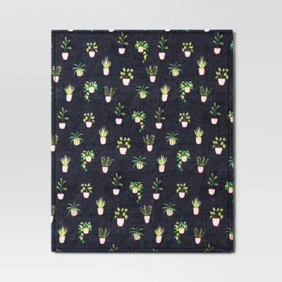 Novelty Recycled Printed Plush Throw Plants 2 Novelty Recycled Printed Plush Throw Plants - Image 2