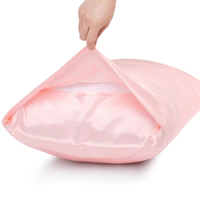 1 Pc Standard Silk For Hair And Skin Pillowcase Rose - PiccoCasa 3 1 Pc Standard Silk For Hair And Skin Pillowcase Rose - PiccoCasa - Image 3