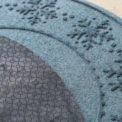 3' Aqua Shield Snowflake Tree Skirt Round Mat Bluestone - Bungalow Flooring -Bedding Discounts GUEST 58cab20d 2694 40aa 869f e81cee5037bc