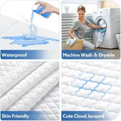 MYKKO Waterproof Pack And Play Mattress Pad , 38"x26" Universal Tri-Fold Foam Crib Mattress | Fits Graco, Baby Trend, Guava Family | Portable 8 MYKKO Waterproof Pack And Play Mattress Pad , 38"x26" Universal Tri-Fold Foam Crib Mattress | Fits Graco, Baby Trend, Guava Family | Portable -Bedding Discounts GUEST 599f7d92 dfac 497f 9aed e76c2849cbe8