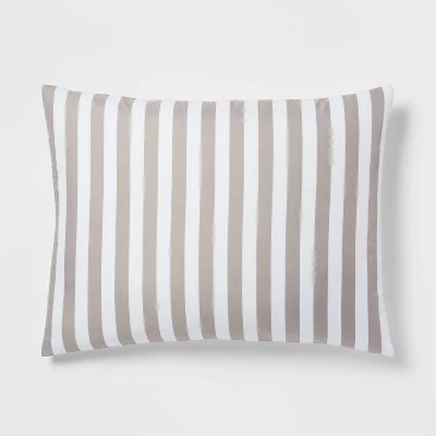 Stripe Microfiber Reversible Comforter & Sheet Set Gray - Room Essentials™ 7 Stripe Microfiber Reversible Comforter & Sheet Set Gray - Room Essentials™ - Image 7