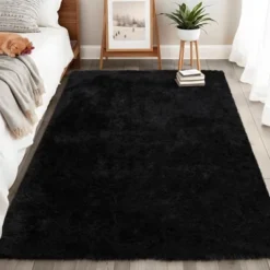 4x6 Ultra Soft Plush Carpet ¨C Navy Blue Fluffy Washable Area Rug ¨C Non-Slip Kids Room Rug Cozy Throw For Boys Girls Dorm Decor -Bedding Discounts GUEST 5aa079b0 4d75 4b81 b3c2 e28a0bd4d310